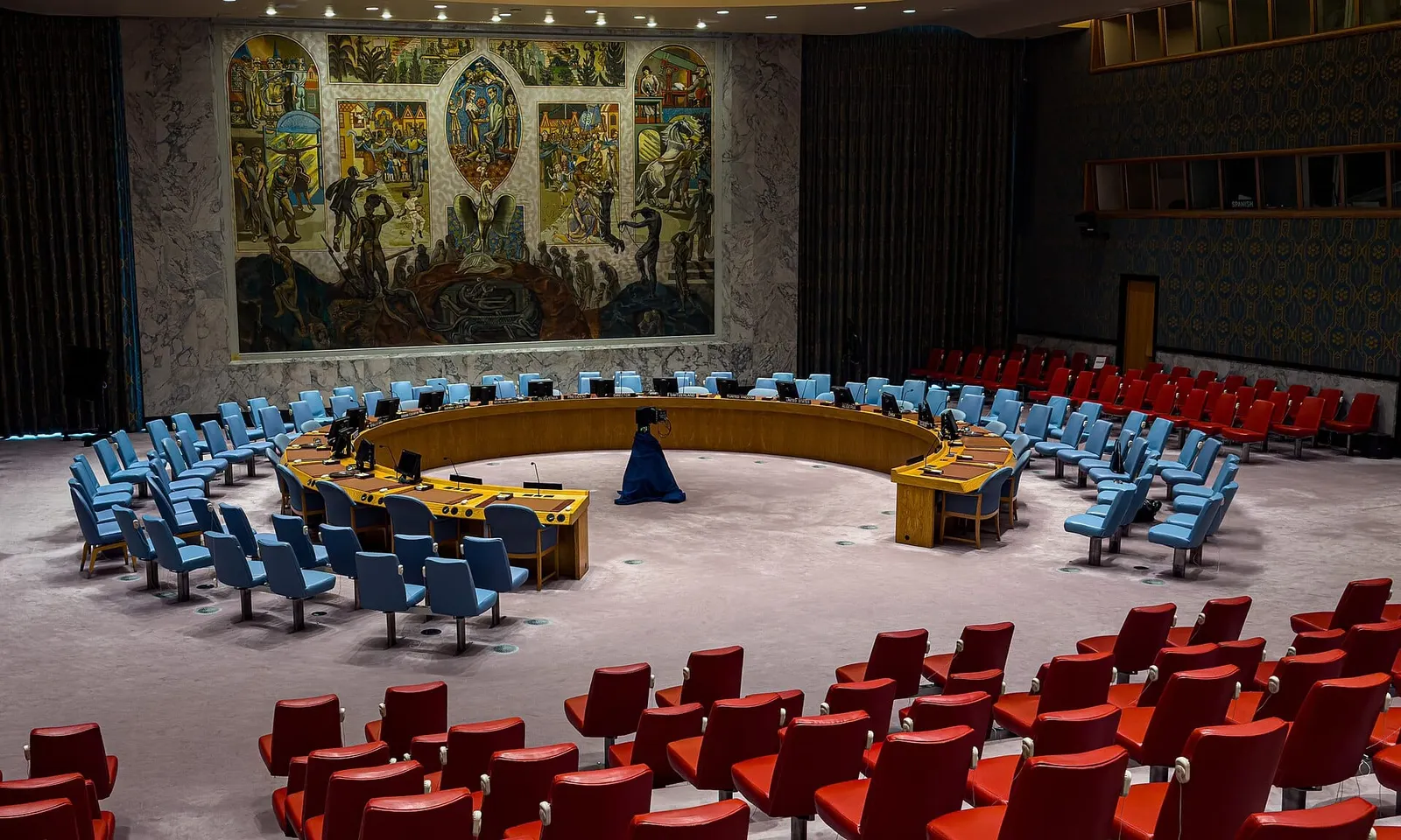 Sala del Consejo de Seguridad de la ONU en Nueva York