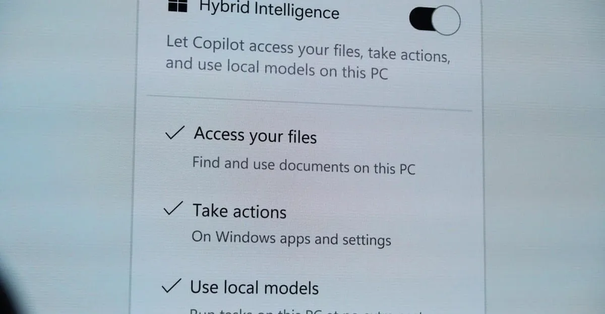 Copilot podrá acceder a tus archivos y controlar Windows