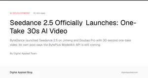 ByteDance lanza Seedance 2.5: 30 segundos de vídeo en una toma y 50 referencias