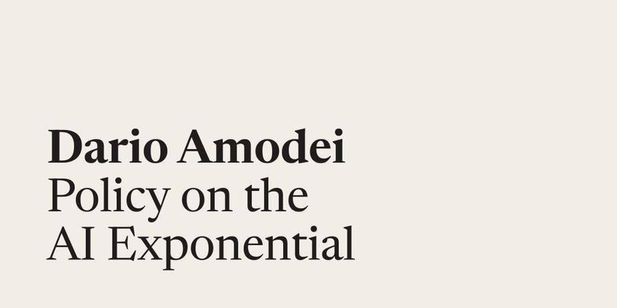 Amodei publica 'Policy on the AI Exponential' y pide testing obligatorio para modelos frontera