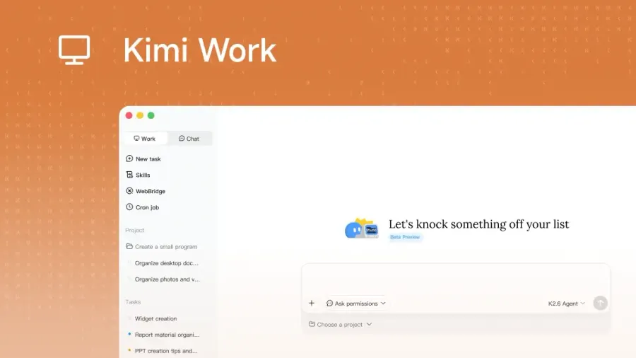 Kimi Work añade Goal Mode: el agente de Moonshot extiende ejecución a 24 horas y se conecta a Feishu, DingTalk, WPS y Notion