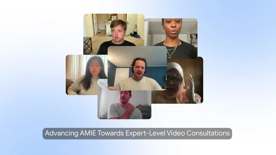 Google prueba AMIE en consulta por vídeo y los pacientes prefieren el vídeo al chat