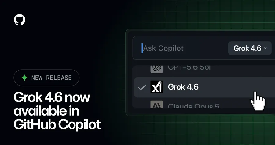 Grok 4.6 entra en GitHub Copilot por ocho frentes, incluidos JetBrains, Xcode y Eclipse