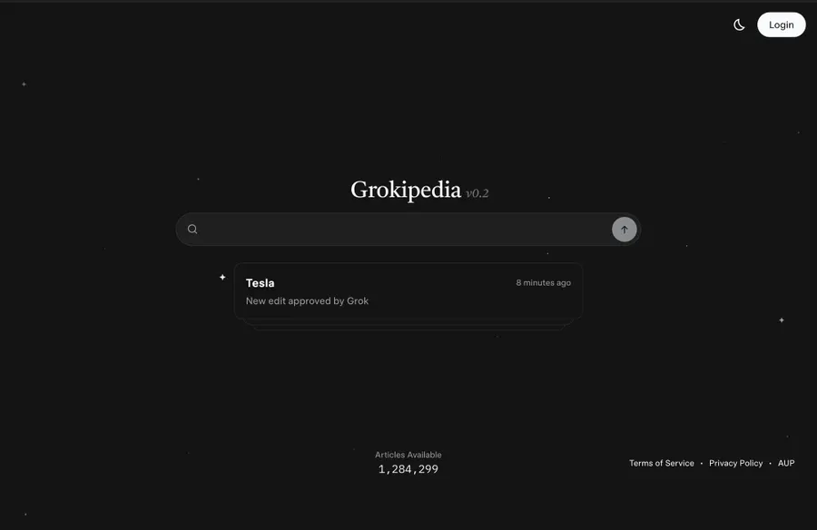 Grokipedia lleva sin actualizar un solo artículo desde el 24 de abril