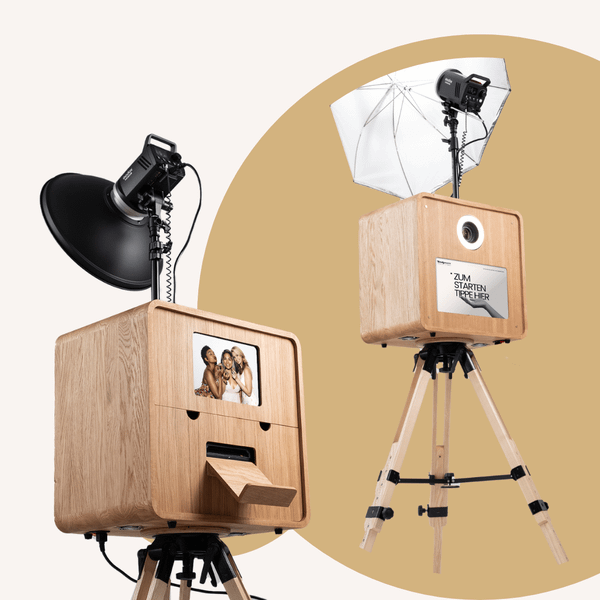WoodyBooth - Premium Fotobox mit KI-Power