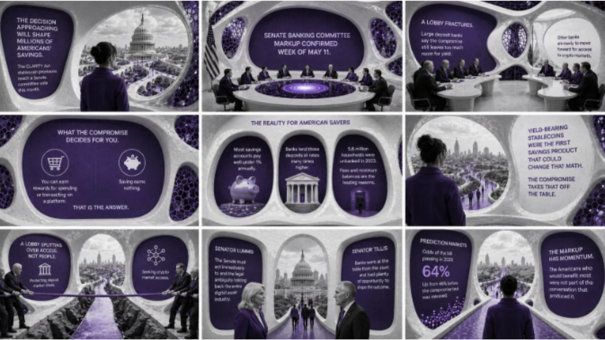 CLARITY Act Stablecoin 2026: A Bank Lobby Fractures While American Savers Wait for an Answer