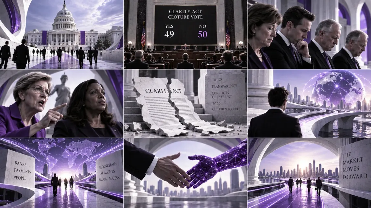 The CLARITY Act Fails in the Senate: A 49–50 Defeat