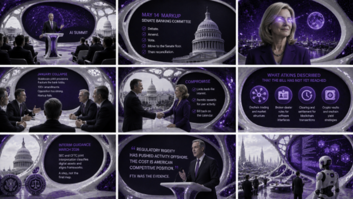 CLARITY Act Senate Markup 2026: Why the SEC Chair Who Wants It Announced It at an AI Summit