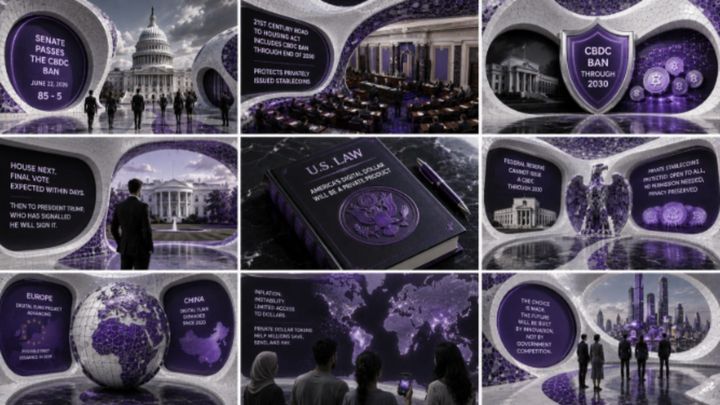 Senate Passes the CBDC Ban: America's Digital Dollar Will Be a Private Product