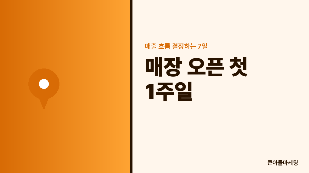 첫 7일 일별 우선순위 매트릭스