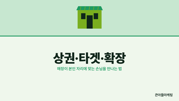 상권·타겟·확장 — 매장이 본인 자리에 맞는 손님을 만나는 법