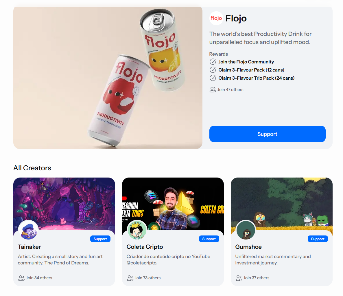 Sanctum Creator Coins Beta Participants