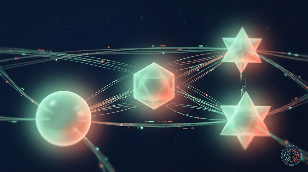 Three glowing network nodes connected by light bridges, symbolizing cross-protocol federation across the open social web.