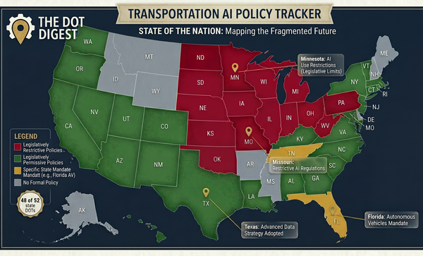 Building the Transportation AI Policy Tracker: the state DOT layer