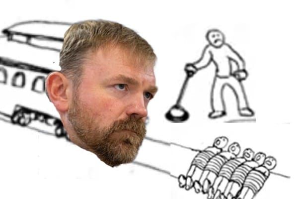 🔒 Graham Platner and the Trolley Problem