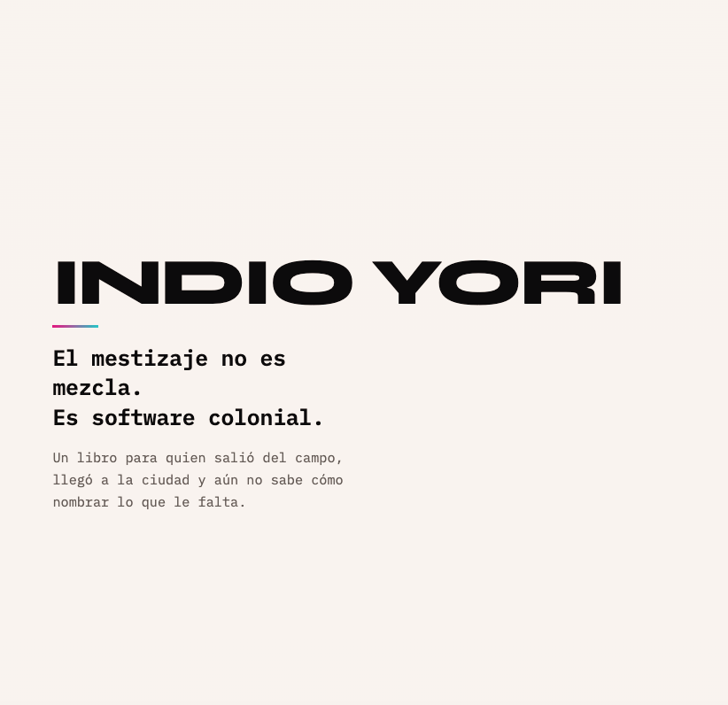 Indioyori - Libro