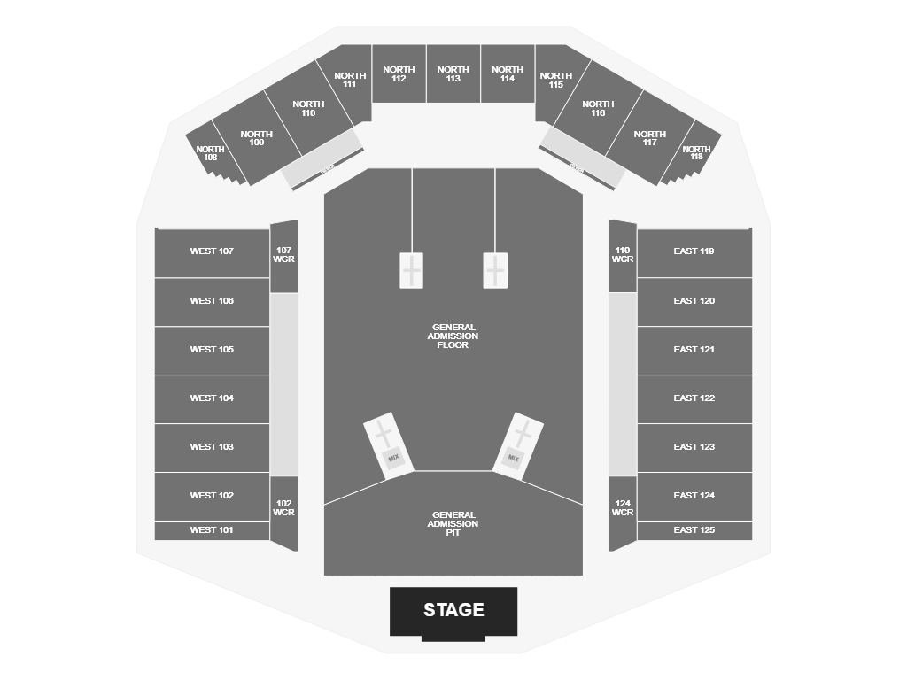 Guns N' Roses Rogers Stadium Seating Map