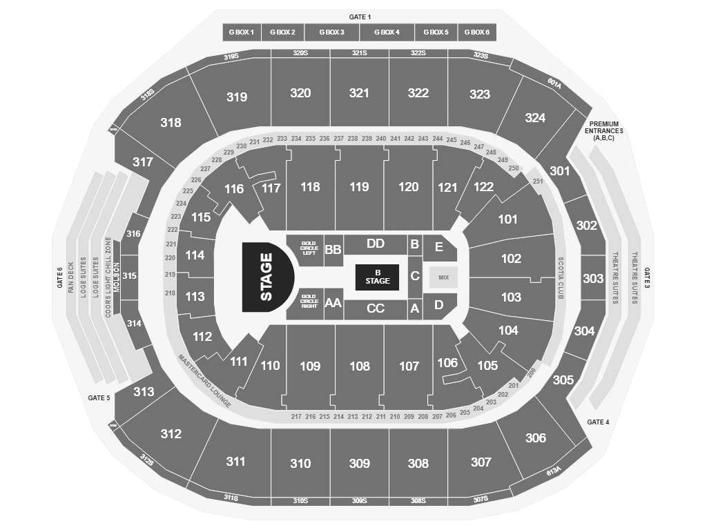 Rosalía Scotiabank Arena Seating Map