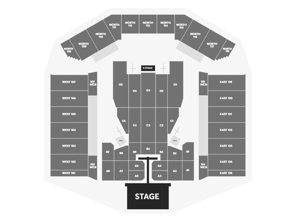 Seat map for Post Malone at Rogers Stadium
