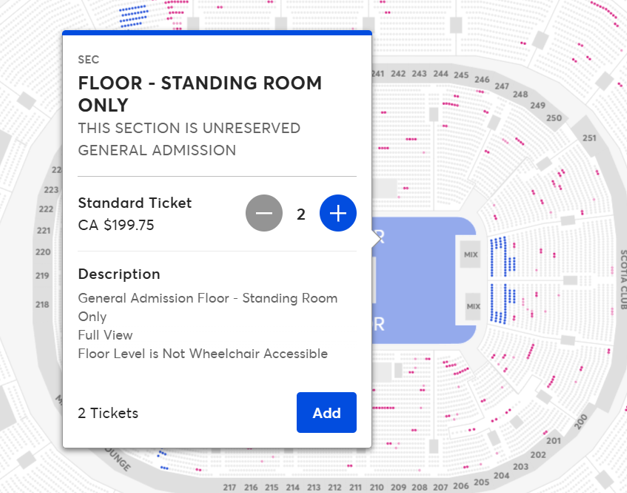 Florence Pit tickets dropping on 04/14/26 along with seats in 102/103