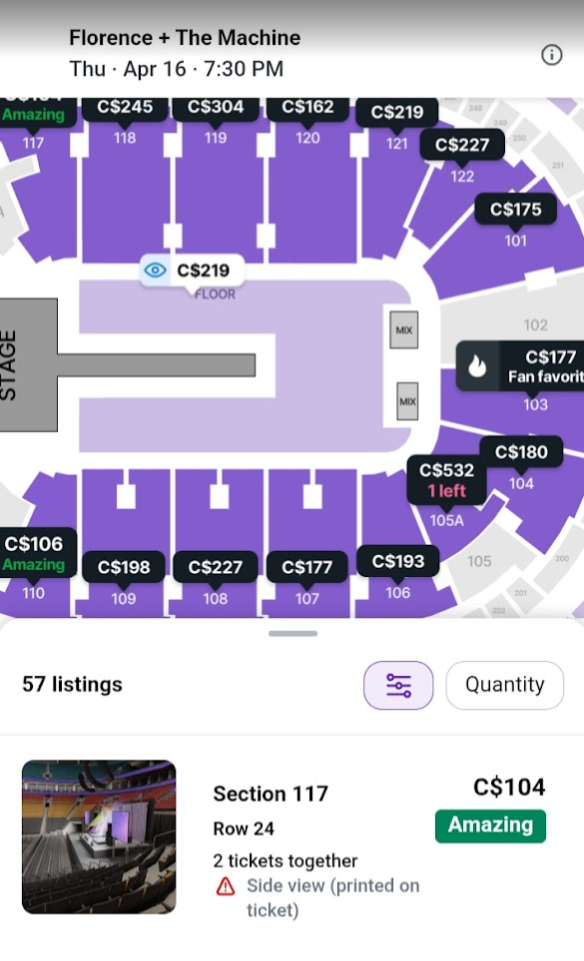 Discounted tickets for Florence & The Machine available day-of on 04/16/26
