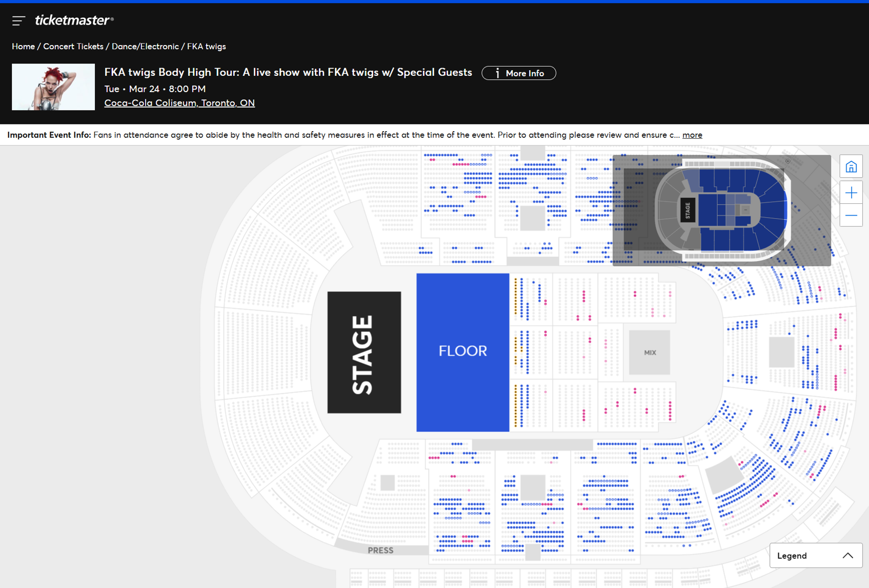 FKA twigs Toronto ticket availability on 02/25/26
