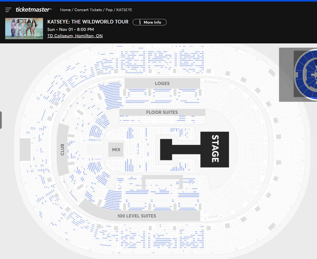 KATSEYE Hamilton ticket availability on 5/20 at 11:52am