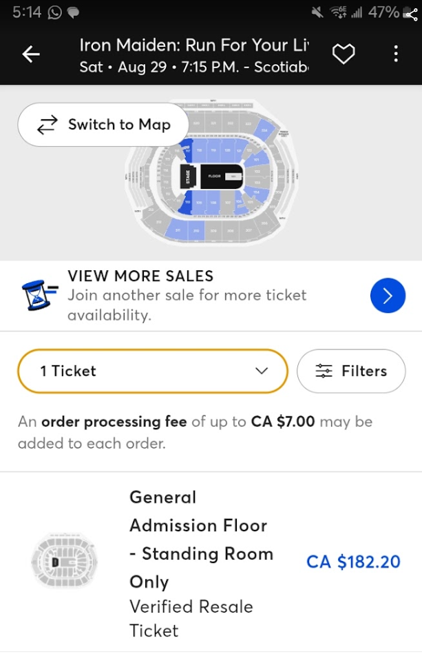 Iron Maiden Toronto tickets available on August 29th, 2026