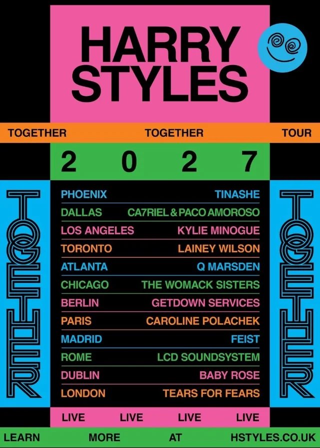 Harry Styles Together, Together tour leg 2 cities