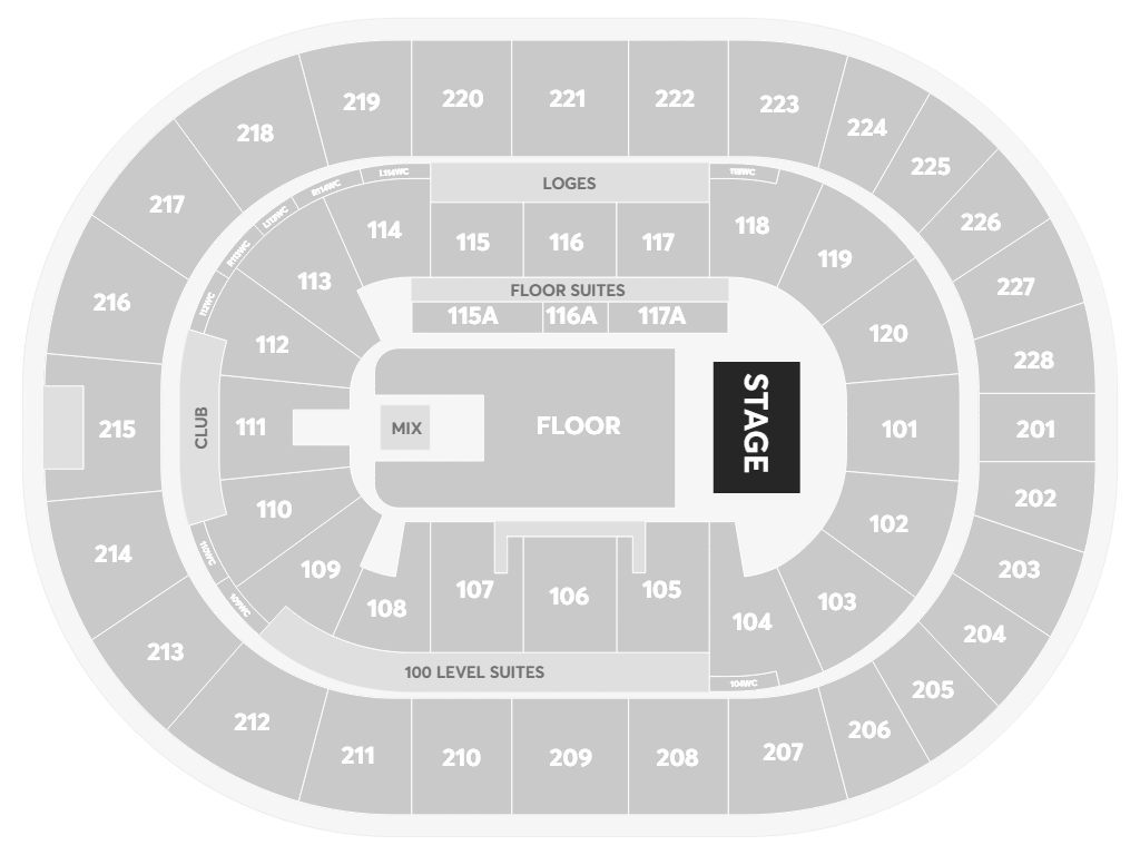 Calvin Harris Hamilton TD Coliseum seating map for April 17, 2027