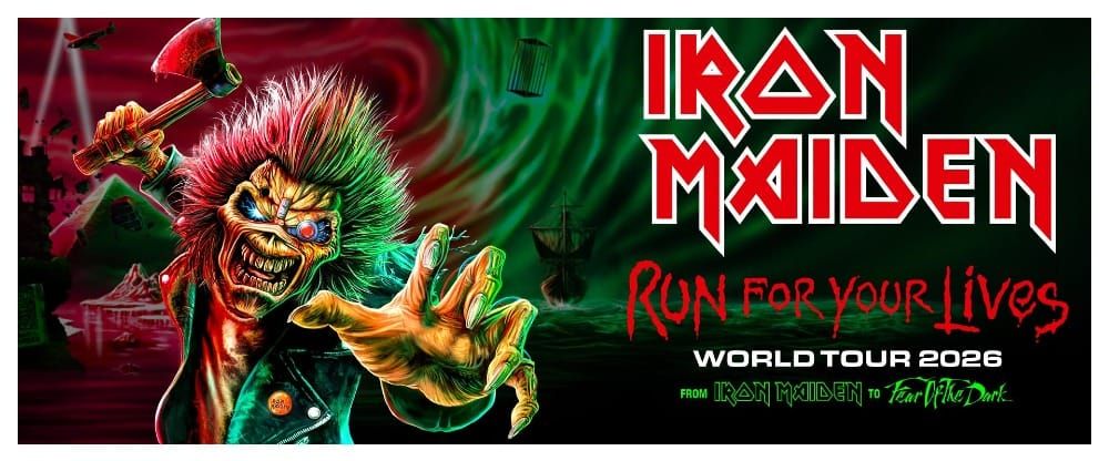 Iron Maiden tour banner