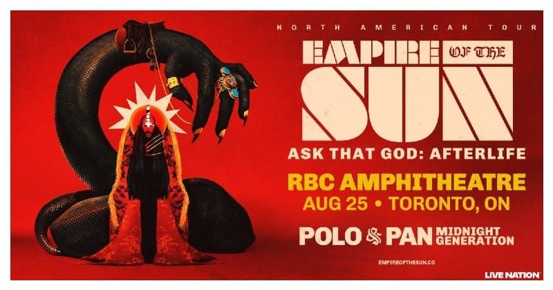 Empire of the Sun at RBC Amphitheatre Toronto 2026