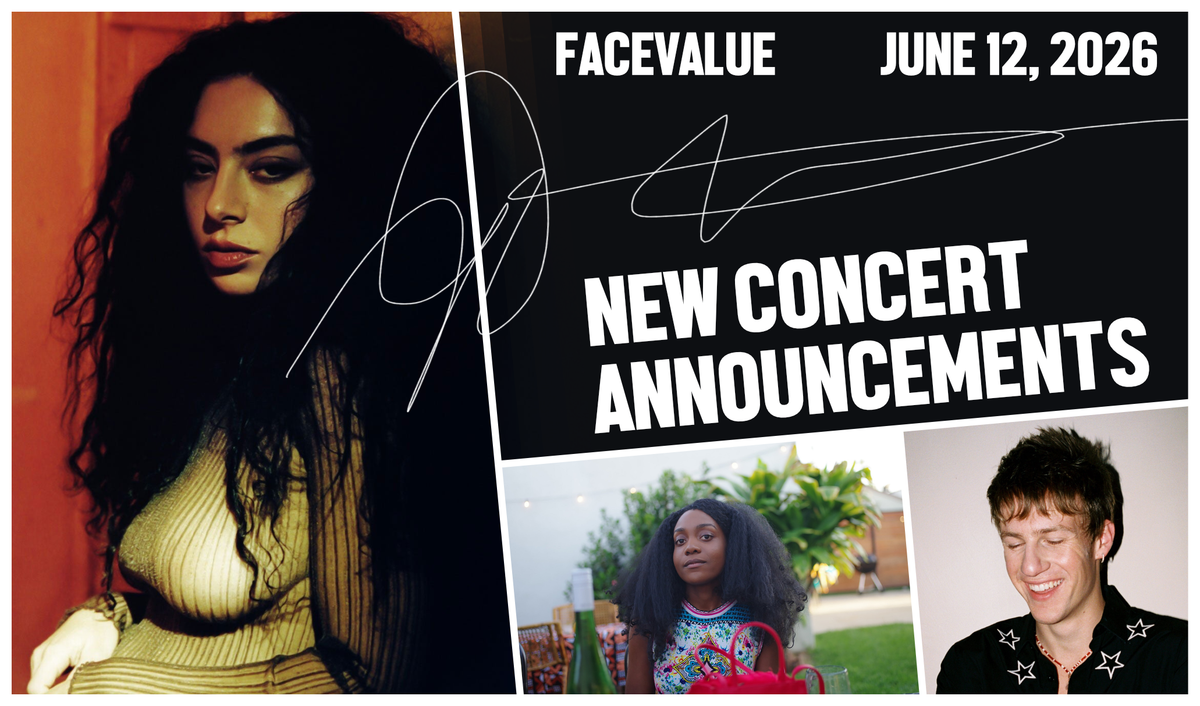 New Concert Announcements in Toronto - FaceValue Banner for June 12, 2026