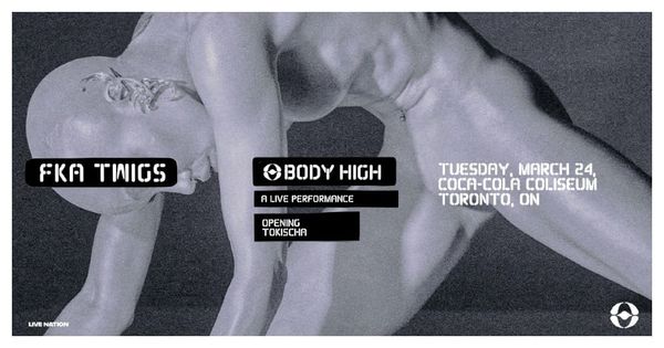 FKA twigs tour banner for Toronto