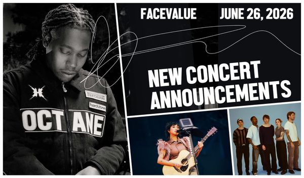 New Concert Announcements in Toronto - FaceValue Banner for June 26, 2026