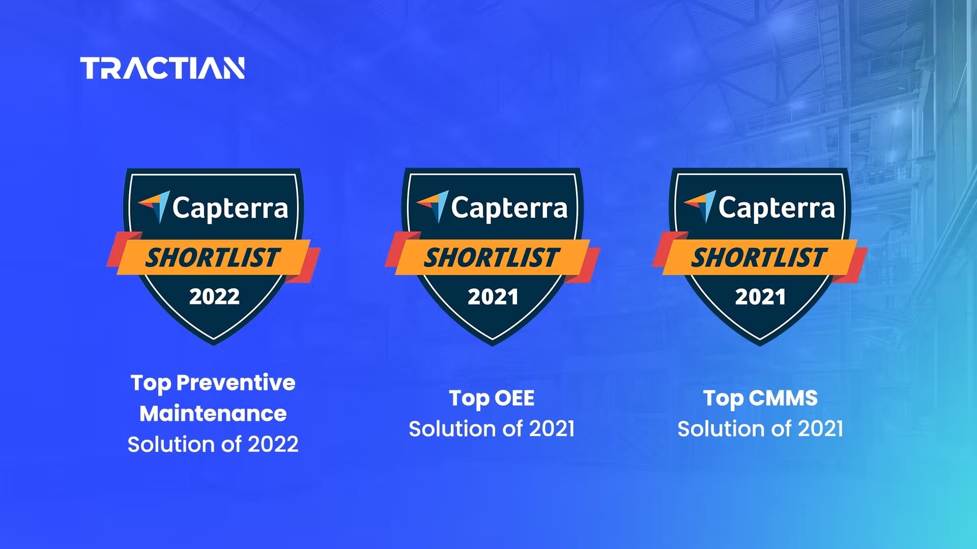 TRACTIAN é destaque no ranking Capterra 2021