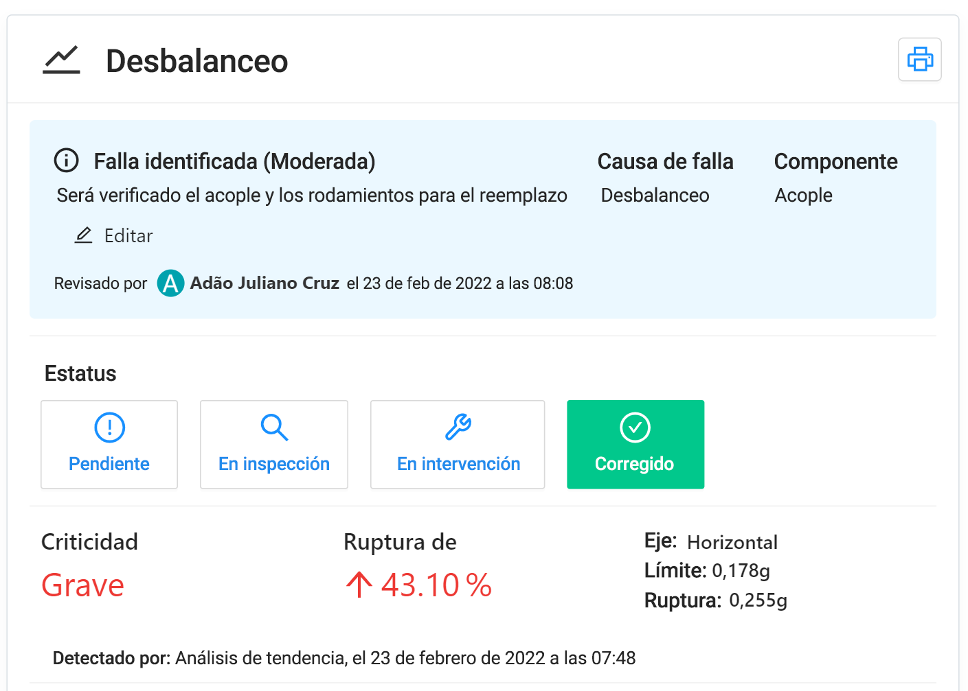 desbalanceo Tractian