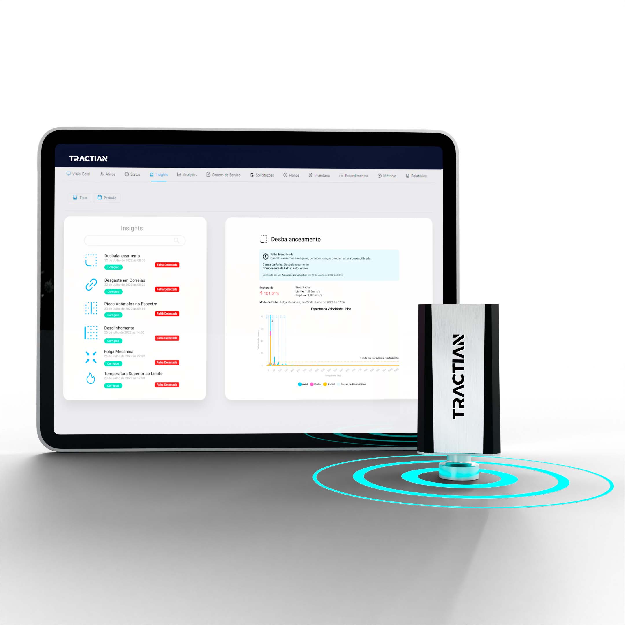 sensor de Iot para manutenção industrial