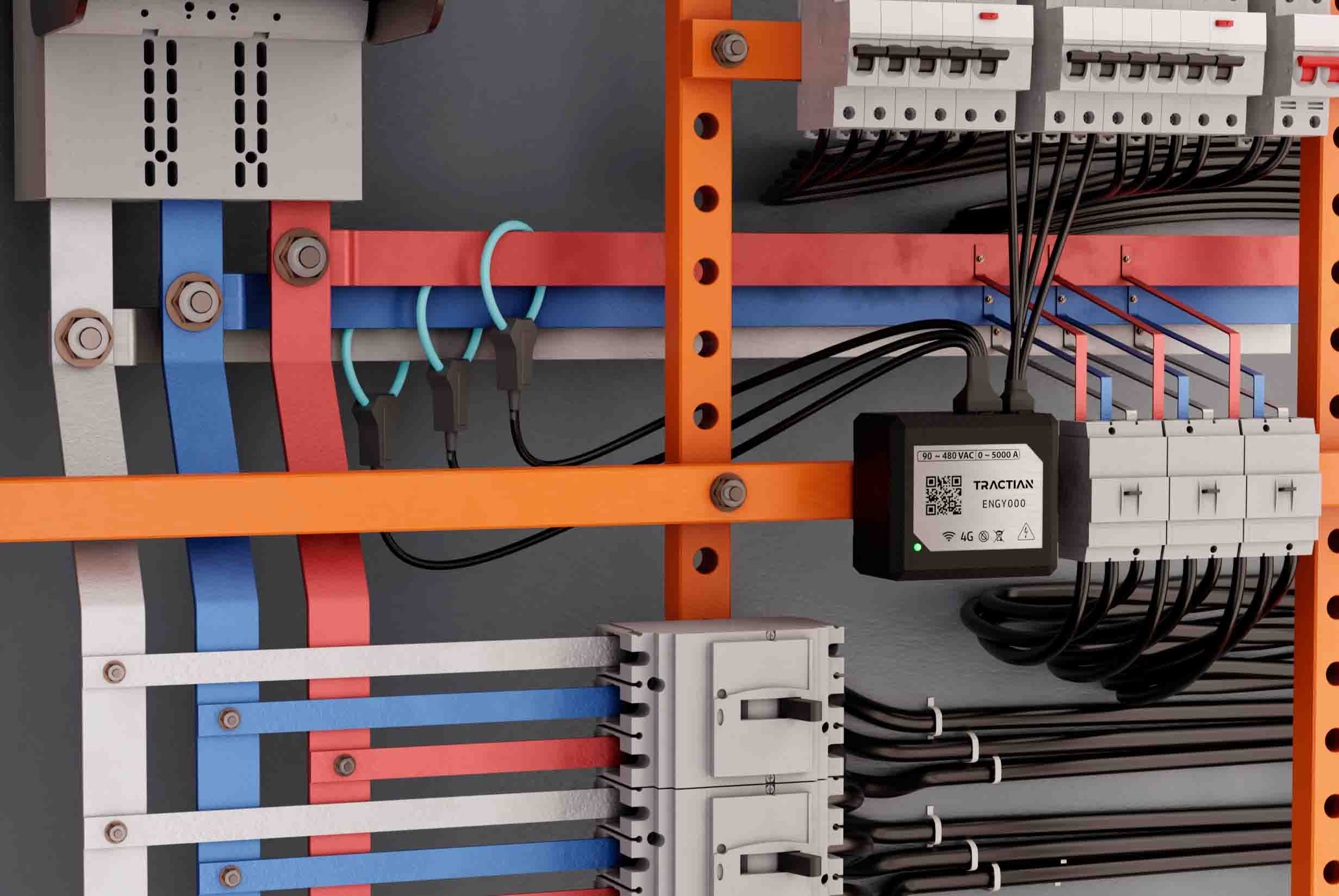 Energy Trac monitorando um painel