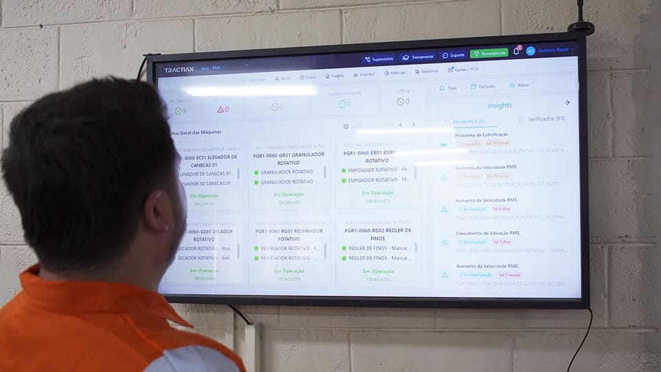 Dashboard de Manutenção e monitoramento online 