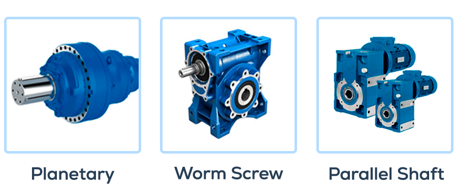 Types of gearmotors