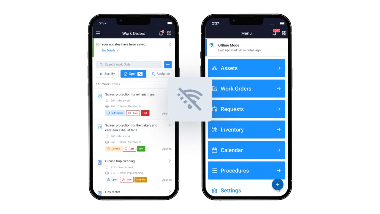 maintenance work orders mobile