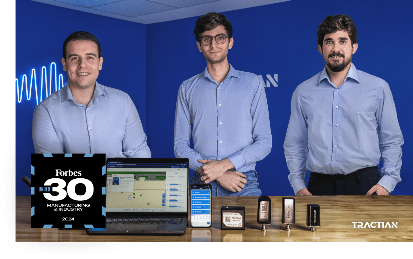 TRACTIAN Founders featured in Forbes Under 30 Manufacturing & Industry list