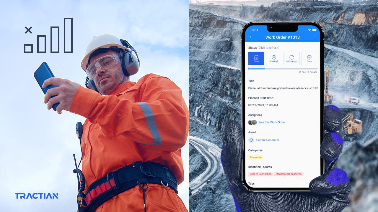 Offline vibration sensor app