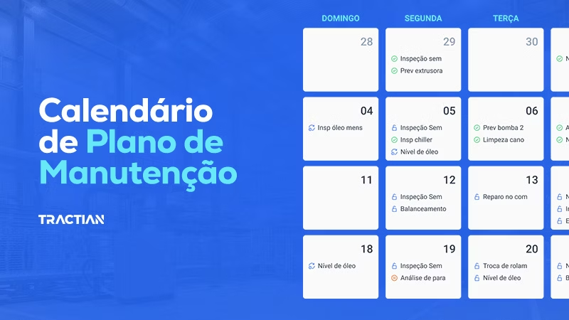 Cronograma de manutenção preventiva Excel gratuito