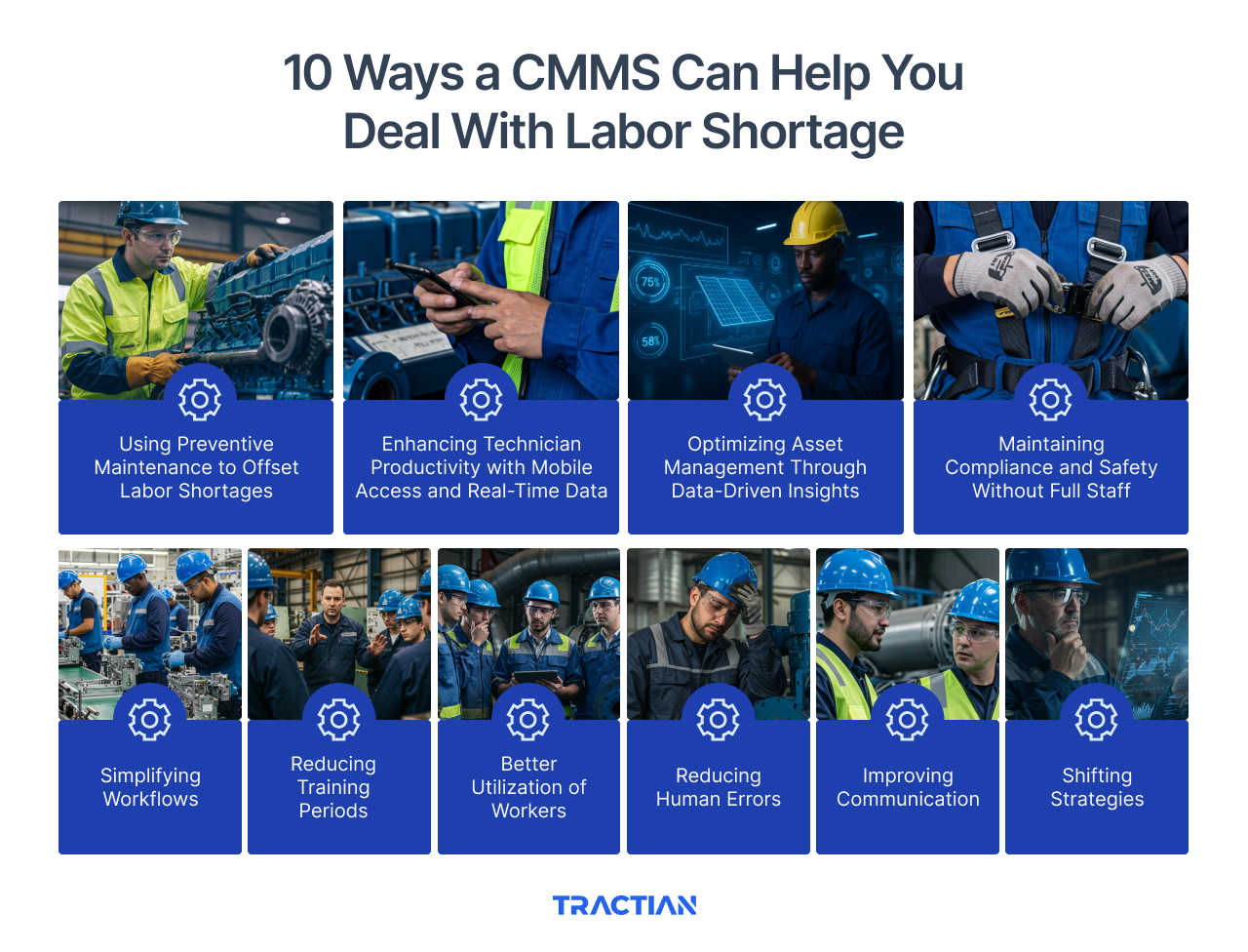 10 Ways a CMMS Can Help You Deal With Labor Shortage