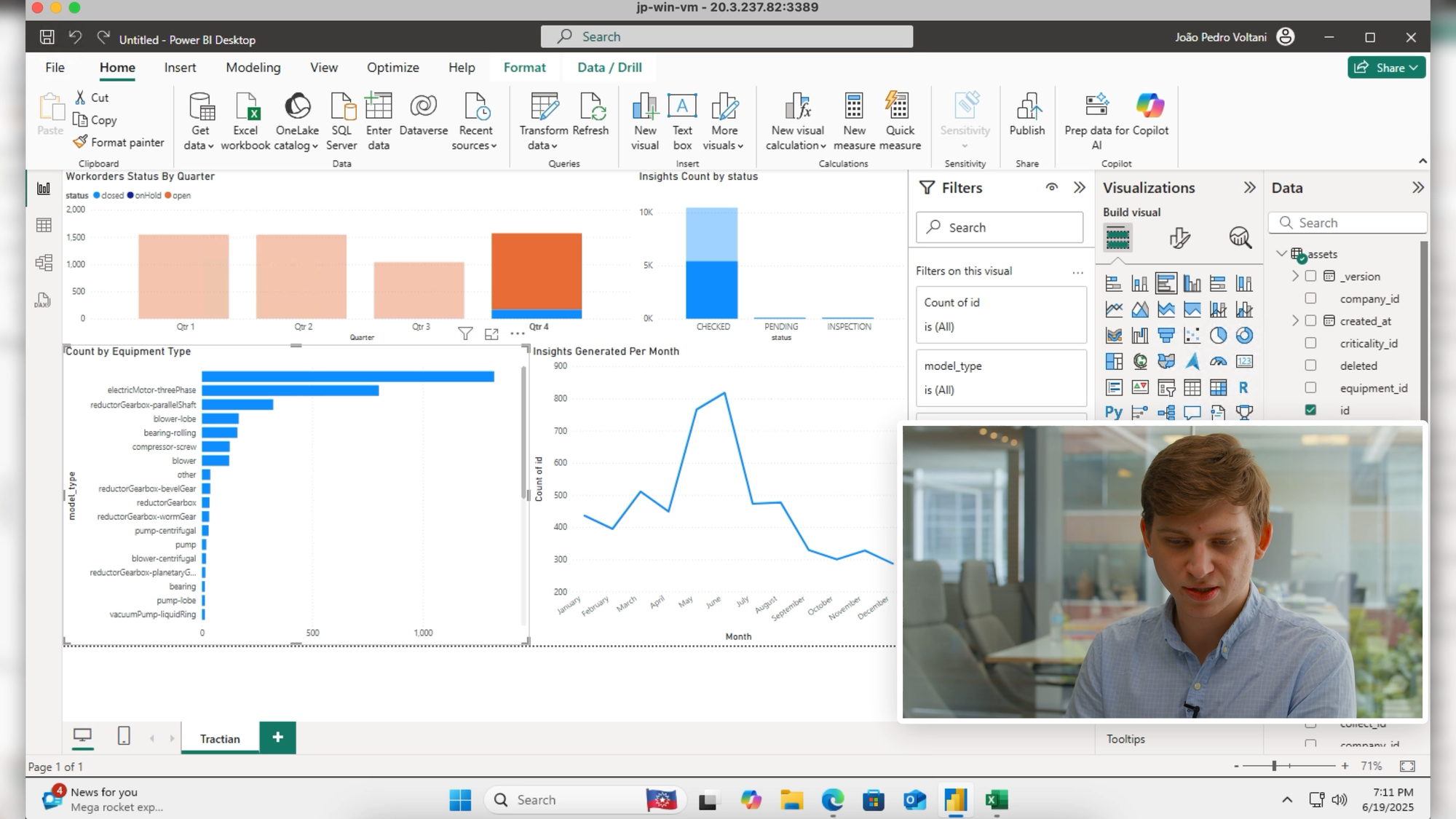 Screenshot of JP’s video when he’s demonstrating the integration