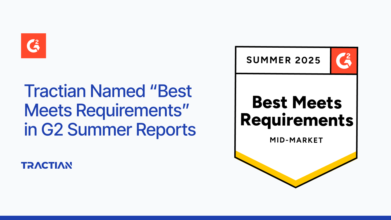 Tractian Named “Best Meets Requirements” for Mid-Market Asset Management in G2 Summer 2025 Reports