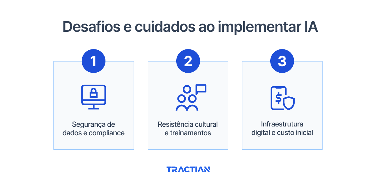 Desafios e cuidados ao implementar IA