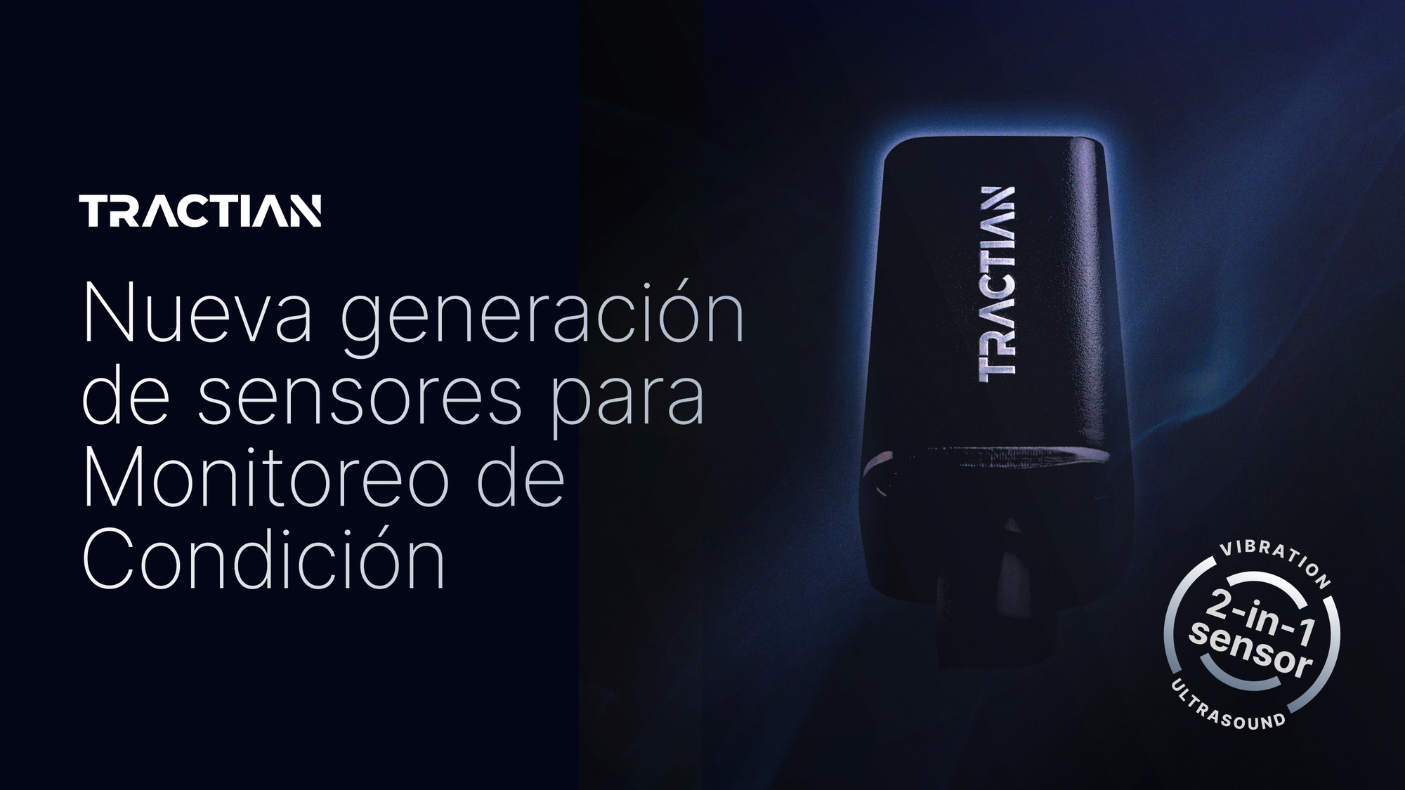 Nueva generación de sensores Tractian: vibración + ultrasonido para monitoreo de condición de activos